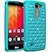 LG Escape 2 Case, LG Logos Case, LG Spirit Case, TAURI [Dual Layer] Studded Rhinestone Crystal Bling Hybrid Armor Case for LG Escape 2 / LG Logos / LG Spirit LTE - Mint