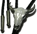 BOLO TIE - Bufallo Skull