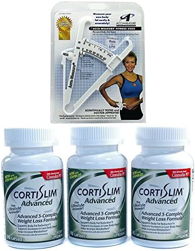 AccuFitness Accu-Measure Fitness 3000 1 ea and Cortislim Advanced Three Bottles