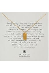 Dogeared "I Am" Strong Small Dogtag Pendant Necklace, 18"