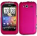 Hot Pink Hard Case Cover for HTC Wildfire S Marvel
