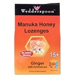 Wedderspoon Organic Manuka Honey Lozenges, Ginger with Echinacea, 4 Ounce Pouch Wedderspoon Organic Manuka Honey Lozenges, Ginger with Echinacea, 4 Ounce Pouch