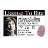 Twilight Alice Cullen Licence to Bite ID Card