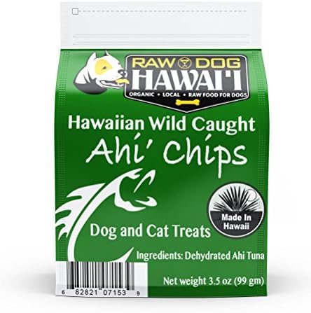 100% Hawaiian Dehydrated Ahi Chips No Preservatives Treats