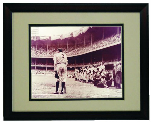 New York Yankee Babe Ruth Bows Out Framed 8