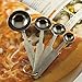 Amgate Stainless Steel Scoops Measuring Spoon Set with Accurate Metric Sizes, 4 Piece