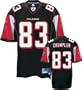 Alge Crumpler Black Reebok NFL Premier Atlanta Falcons Jersey - XX-Large