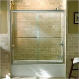 KOHLER K-702200-L-BH Fluence Frameless Bypass Bath Door, Bright Brass
