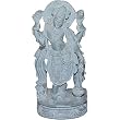 Hindu Religious Statues Stone Carving Lord Vishnu 2.5 x 1.75 x 5.25 inches(sos108)