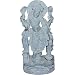 Hindu Religious Statues Stone Carving Lord Vishnu 2.5 x 1.75 x 5.25 inches(sos108)