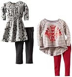 Tea Collection Girls 2-6X Stars And Stripes 4-Piece Set