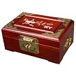 Handmade Lacquer & Mother Of Pearl Jewelry Box With Mirror - Bird & Tree Peony Design
