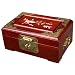 Handmade Lacquer & Mother Of Pearl Jewelry Box With Mirror - Bird & Tree Peony Design