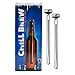 Beer Chiller Stick [2-Pack] with Washable Plastic Storage Case, Chill Brew Beer Chillers, Keeps Beer Cold Longer Than a Koozie
