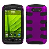 Cheap Deals on  Fish Bone Protector Skin Hybrid Snap On Gel Cover (Faceplate) Cell Phone Case for RIM BlackBerry Torch 9850 Sprint,U.S. Cellular,Verizon Wireless - Titanium Purple/Black