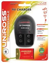 Uniross 9v Charger + 1 x PP3 / 9v Multi Usage Long Life Battery