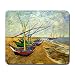 Fishing Boats on the Beach at Saintes-Maries By Vincent Van Gogh Mouse Pad