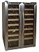 Vinotemp VT-32TEDS Thermo-Electric Digital Dual-Zone 32-Bottle Wine Chiller, Black and Stainless