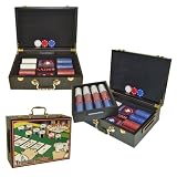 500 Composite Suited Chip Set w/ Graphic Wooden Case