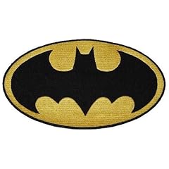 XXL- Batman 20,4 cm * 11,4 cm AUFN�HER APPLIKATION B�GELBILD Superheld Comic Man Super Fledermaus Bruce Wayne M�nner Science Fiction Flicken Figur Emblem Logo Joker Orden Held