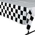 4 pack Black & White Checkered Tablecloth Race Party Supplies Racing Table Cover