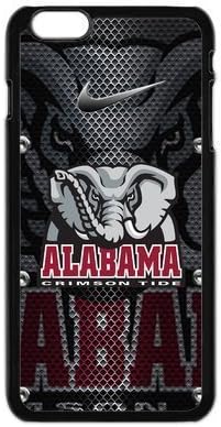 FEEL.Q- NCAA Alabama Crimson Tide Personalized Protective Black TPU Rubber Cell Phone Case Cover for iPhone 6 &amp; iPhone 6S