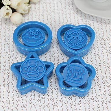 TY High Quality Plastic Material 8PCS/Set Bakeware Cookie Cutter Cartoon Bread Superman Mold