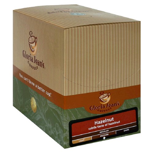 Gloria Jean's Coffees, K-Cup, Hazelnut Coffee for Keurig Brewers, 25-Count Boxes (Pack of 2)