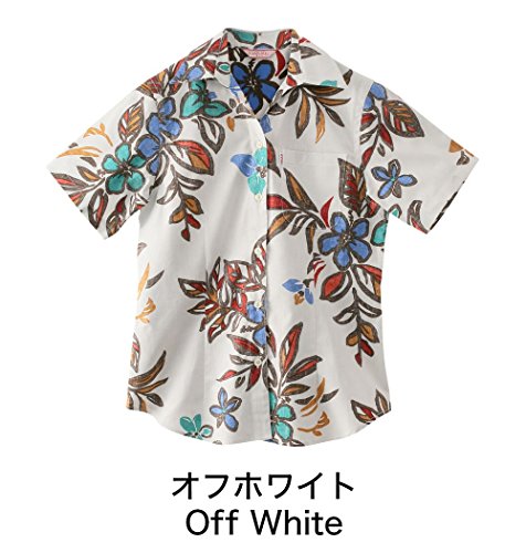 (マジュン) MAJUNかりゆしウェア(沖縄版アロハシャツ) レディース スキッパー カラフルリバース（スキッパー型）