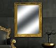Spiegel Wandspiegel CAMILLA Barock gold 90 x 70 cm