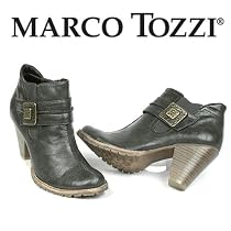 MARCO TOZZI Damen Winter Stiefelette, Ankle Boots, gr&uuml;n forest antic