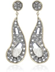 Moritz Glik "Kaleidoscope" 18K Gold and Rose Cut Diamond Dangle Earrings