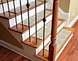 Dean Premium Serged Carpet Stair Treads - Diamond Beige 35" x 9" (Set of 13)