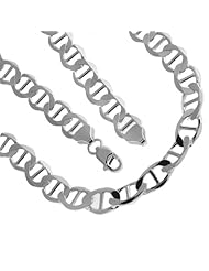 925 Solid Sterling Silver Mariner Chain 24 Inches 10 mm 51 Grams