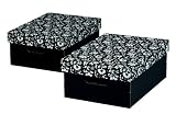 Produkt-Bild: NIPS 110047251 ECO line SILVA Mehrzweckbox A4 mit Deckel, B 27,0 x T 36,0 x H 15,0 cm, 2er Packung, schwarz/wei&szlig;