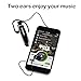 Hapyia Wireless Lightweight Bluetooth Headset, Up to 24 Hours Talk Time and 22 Hours Music Time, Built-in Microphone (Black)