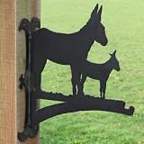 Donkey And Foal Hanging Basket Bracket