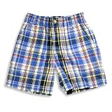E-Land - Infant Boys Plaid Short, Royal, Red