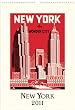 New York Wall Calendar Cavallini 2011