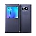 Galaxy Note 5 Case, LUNIWEI Luxury [Window Flip] Faux Leather Case Cover (...