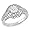 Sterling Silver 1 1/8 CT TGW Round White Cubic Zirconia Fashion Ring