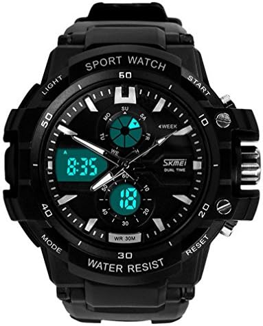 Fashion Boys Girls Multi-function Water-proof Quartz Sports Watches For 7-15 Years Old White
