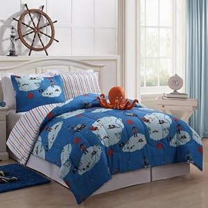 Amazon.com - Full Size Pirates Bed in a Bag Kids Bedding Childrens ... Amazon.com - Full Size Pirates Bed in a Bag Kids Bedding Childrens ...