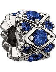 Authentic Chamilia Charm "Shimmering Stones" Blue Swarovski JB-36B