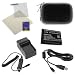 GTMax Replacement Standard Lithium-Ion Battery + Battery Charger w/ Car Adapter + USB Data Cable + Universal Black Eva Case + Universal LCD Screen Protector for Olympus Stylus 7010 / FE-5020 / FE-4010 / FE-4000 / FE-5010 / FE-5000 / FE-3010 / FE-3000 / FE-360 / FE-20 / FE-350 / FE-340 / FE-330 / FE-320 / FE-300 / FE-290 / FE-280 / FE-250 / FE-240 / FE-230 / FE-220 / FE-190