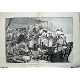 1889 Blockade Africa Soldiers Weapons Natives War Boat