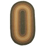 Charlestown Pine Braided Wool Rug, 20 in x 30 in