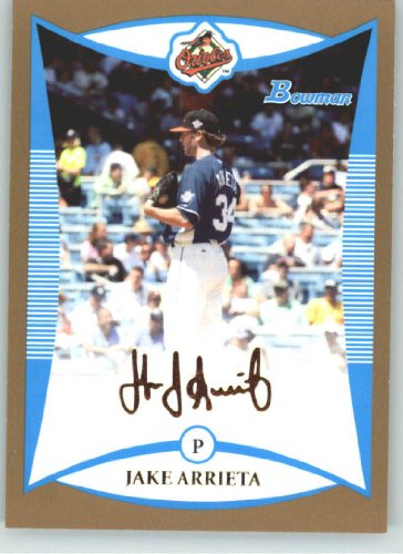 2008 Bowman Draft Prospects Gold #BDPP92 Jake Arrieta FG - Baltimore Orioles (Future's Game - Prospect) (Baseball Cards) 2008 Bowman Draft Prospects Gold #BDPP92 Jake Arrieta FG - Baltimore Orioles (Future's Game - Prospect) (Baseball Cards)