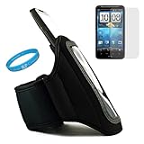 Black Durable Neoprene Protective Sports Active Exercise Workout Armband wi ....