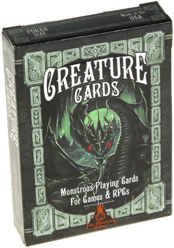 Creature Cards / Monstrous Playing Cards For Games & RPGs _ Limited Edition Cards